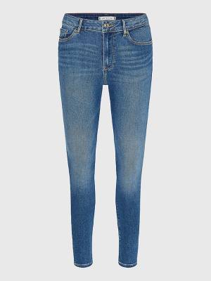 Tommy Hilfiger Curve Harlem High Rise Super Skinny TH Flex Ženske Kavbojke Denim | TH605JEK