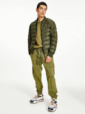 Tommy Hilfiger Down Recycled Quilted Bomber Moški Jakne Zelena | TH450BEI