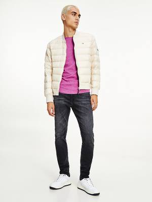 Tommy Hilfiger Down Recycled Quilted Bomber Moški Jakne Bež | TH941WCB