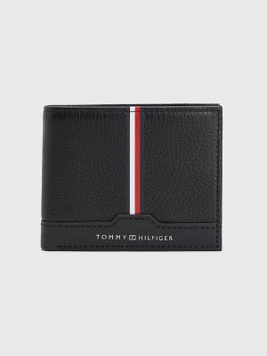 Tommy Hilfiger Downtown Small Leather Moški Denarnice Črna | TH840ORJ