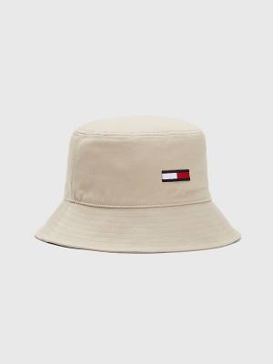 Tommy Hilfiger Embroidery Bucket Moški Kapa Bež | TH639ZXH