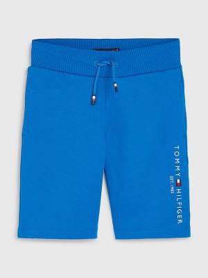 Tommy Hilfiger Essential Drawstring Sweat Shorts Fantje Hlače Modra | TH823PUN