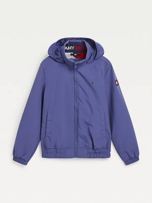 Tommy Hilfiger Essential Hooded Fantje Jakne Modra | TH964USZ