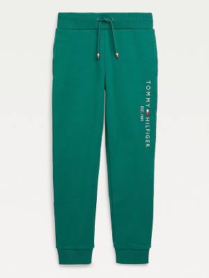 Tommy Hilfiger Essential Logo Joggers Dekleta Hlače Zelena | TH825BQL