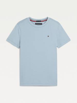 Tommy Hilfiger Essential Organic Cotton Fantje Majice Modra | TH401ACW