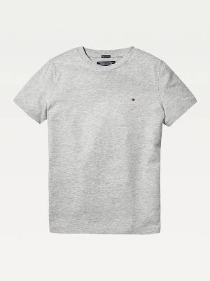 Tommy Hilfiger Essential Organic Cotton Fantje Majice Siva | TH783JEX