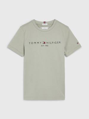 Tommy Hilfiger Essential Organic Cotton Dekleta Majice Siva | TH843DLW