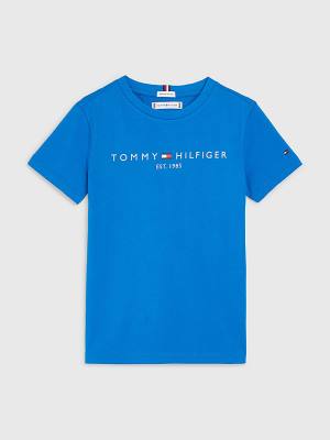 Tommy Hilfiger Essential Organic Cotton Dekleta Majice Modra | TH934BGT
