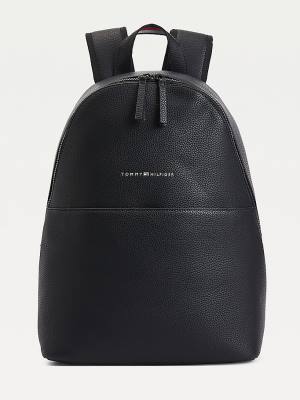 Tommy Hilfiger Essential Pebble Grain Backpack Moški Torbice Črna | TH469LNO