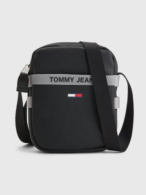 Tommy Hilfiger Essential Reflective Reporter Moški Torbice Črna | TH732IPM