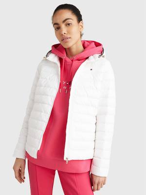 Tommy Hilfiger Essential Removable Hood Down Ženske Jakne Bela | TH871PEI