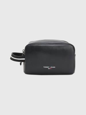 Tommy Hilfiger Essential Side Handle Washbag Moški Torbice Črna | TH567CWL