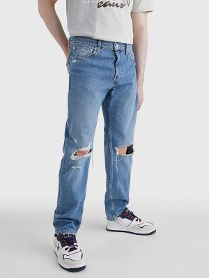 Tommy Hilfiger Ethan Cotton Hemp Straight Fit Moški Kavbojke Denim | TH371GRO