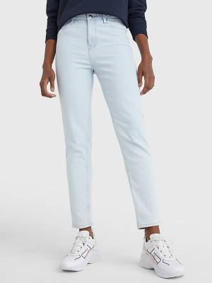 Tommy Hilfiger Gramercy Mom High Rise Tapered Ženske Kavbojke Denim | TH503THV