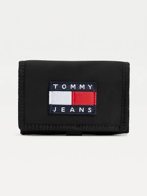 Tommy Hilfiger Heritage Recycled Trifold Moški Denarnice Črna | TH034EQP