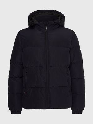 Tommy Hilfiger High Loft Removable Hood Puffer Moški Jakne Modra | TH819MSH