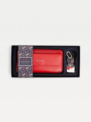 Tommy Hilfiger Iconic Key Fob Gift Set Ženske Denarnice Rdeča | TH137HGJ
