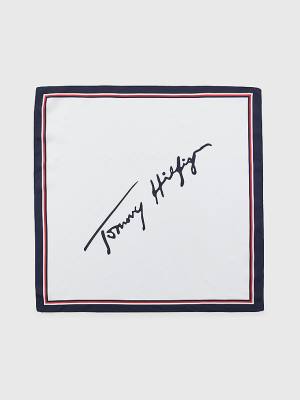 Tommy Hilfiger Iconic Silk Bandana Ženske Šal Bela | TH930GAR