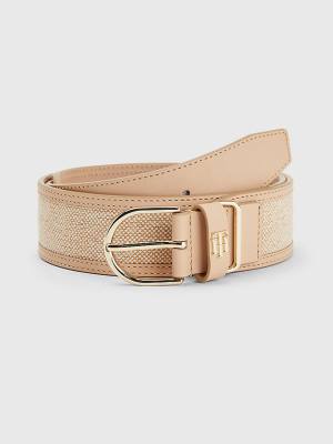 Tommy Hilfiger Leather Waist Ženske Pas Za Hlače Bež | TH678JBO