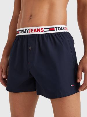 Tommy Hilfiger Logo Waistband Boxer Shorts Moški Spodnje Perilo Modra | TH051JMC