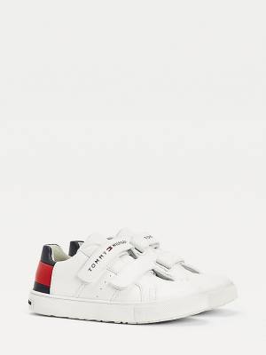 Tommy Hilfiger Low-Top Fantje Superge Bela | TH460WUZ