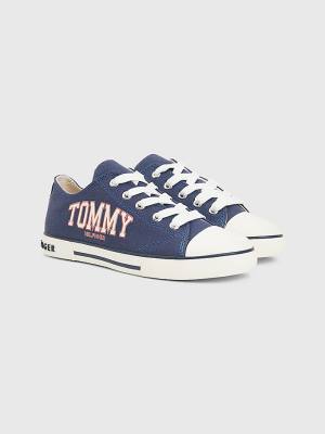 Tommy Hilfiger Low-Top Lace-Up Varsity Fantje Superge Modra | TH521AEY