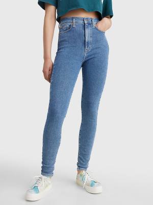 Tommy Hilfiger Melany Ultra High Rise Super Skinny Ženske Kavbojke Denim | TH503MFE