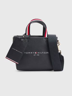 Tommy Hilfiger Micro Tote Ženske Torbice Modra | TH975DKT