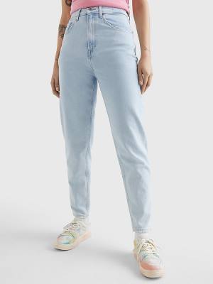 Tommy Hilfiger Mom Ultra High Rise Tapered Ženske Kavbojke Denim | TH657EZT