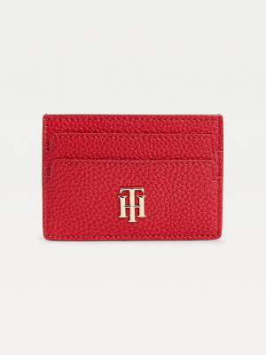 Tommy Hilfiger Monogram Card Holder Ženske Denarnice Rdeča | TH973YZI