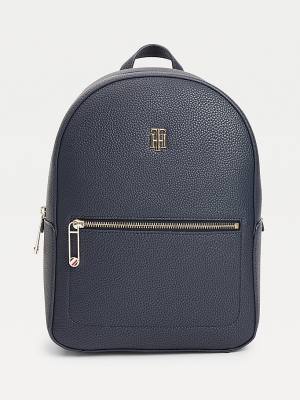 Tommy Hilfiger Monogram Plaque Backpack Ženske Torbice Modra | TH691SVH