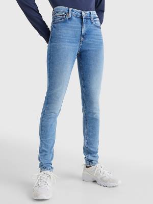 Tommy Hilfiger Nora Mid Rise Skinny Faded Ženske Kavbojke Denim | TH306IQA