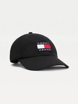 Tommy Hilfiger Organic Cotton Twill Cap Ženske Kapa Črna | TH251DZA