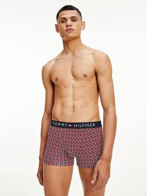 Tommy Hilfiger Original All-Over Print Trunks Moški Spodnje Perilo Bež | TH721JZH