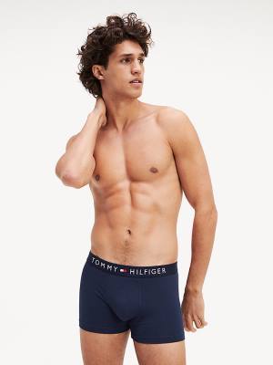 Tommy Hilfiger Original Stretch Logo Waistband Trunks Moški Spodnje Perilo Modra | TH607IXA