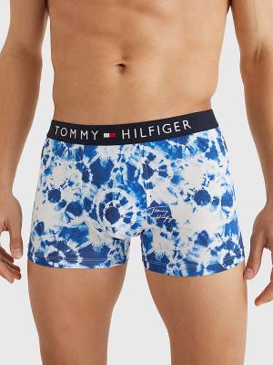 Tommy Hilfiger Original Stretch Microfibre Print Trunks Moški Spodnje Perilo Bež | TH984QOX