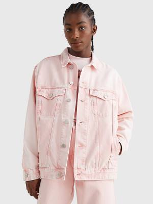 Tommy Hilfiger Oversized Denim Trucker Ženske Jakne Denim | TH237OMW