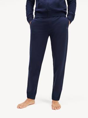 Tommy Hilfiger Pure Cotton Joggers Moški Pižama Modra | TH291MOI