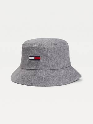 Tommy Hilfiger Recycled Melange Bucket Moški Kapa Siva | TH513PWV