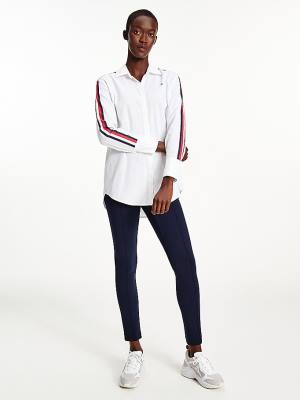 Tommy Hilfiger Relaxed Fit Girlfriend Ženske Srajce Bela | TH512QPT