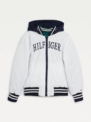 Tommy Hilfiger Reversible Recycled Polyester Bomber Fantje Jakne Zelena | TH641KPD