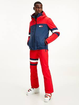 Tommy Hilfiger Rossignol Colour-Blocked Ski Moški Jakne Rdeča | TH958NVK