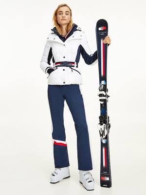 Tommy Hilfiger Rossignol Tonal Ski Ženske Jakne Bela | TH807RYI