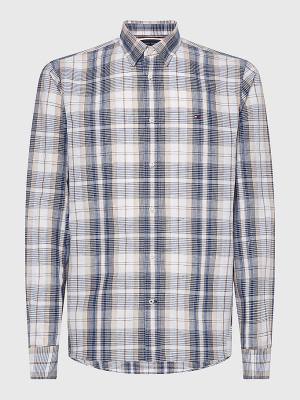 Tommy Hilfiger Shaded Check Moški Srajce Bež | TH842MXA