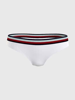 Tommy Hilfiger Signature Bikini Bottoms Ženske Kopalke Bela | TH091AQX