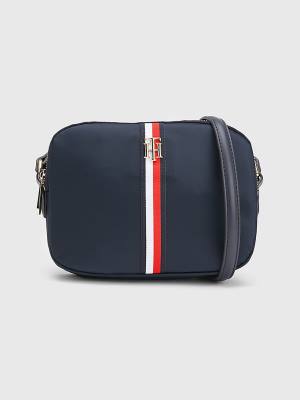 Tommy Hilfiger Signature Crossover Ženske Torbice Modra | TH689LWF