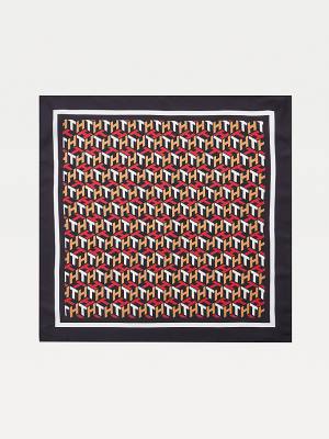 Tommy Hilfiger Signature Leopard Print Silk Bandana Ženske Šal Modra | TH172AXJ