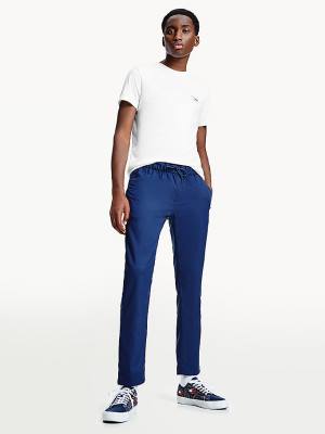 Tommy Hilfiger Slim Fit Joggers Moški Hlače Modra | TH240ENQ