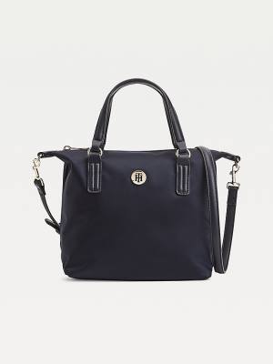 Tommy Hilfiger Small Recycled Tote Ženske Torbice Modra | TH387ZKD