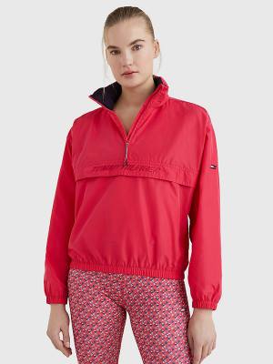 Tommy Hilfiger Sport Half-Zip Relaxed Fit Anorak Ženske Jakne Roza | TH592YDV